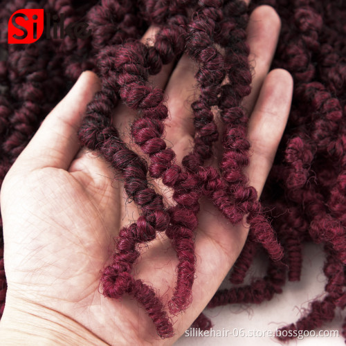 Bomb Twist Hair freetress Water Wave Crochet Braids Spring Passion Twist Curly Crochet Hair Braiding Factory price wholesale